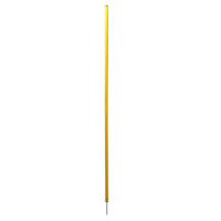 Poteaux d'entraînement de football et de basketball en PVC durables jaunes de 1,5 m en forme de serpent, spirale, montés au sol, marqueur de recul de véhicule, modèle KSE