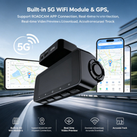 Cámara para Coche VIEVGUARB VS209 con Monitor de Estacionamiento, Grabación en Bucle, Visión Nocturna, Sensor G, Control por Aplicación, 4K UHD, WiFi, GPS, Doble Lente