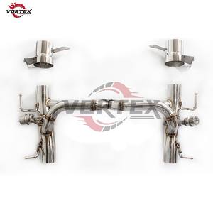 Sistema de Escape Catback Valvetronic de Alto Rendimiento Vortex, Acero Inoxidable T304, Pulido Espejo, 1.5 mm de Grosor, para Ferrari 488 - Product Image 6