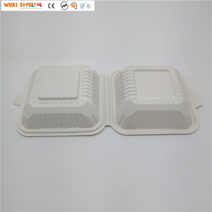 可堆肥玉米淀粉食品容器一次性外卖汉堡盒可生物降解翻盖 - Product Image 4