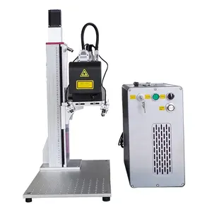 3D F20 Curved three-dimensional carving Dynamic Auto Focus Fiber Laser Marker Engraver Etching For Metal