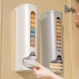 Boîte de rangement murale en plastique PP écologique pour chaussettes et sous-vêtements, organisateur de vêtements domestiques, organisation de rangement à domicile - Product Image 2