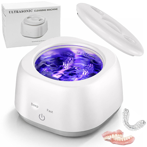 Nuevo Producto Multifuncional, Limpiador Ultrasónico de Retenedores Dentales de 280 ml con 4 Luces UV y Doble Modo para Limpiar Prótesis Dentales - Product Image 1