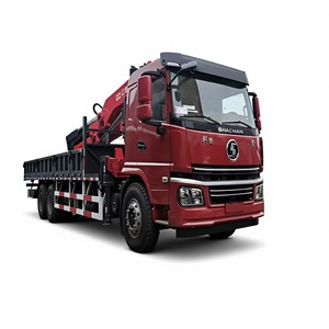 รถบรรทุกติดเครน Shacman 6x4 ขนาด 16 ตัน แบบ Knuckle Boom Crane สำหรับส่งออก ใช้ในงานก่อสร้าง - Product Image 1