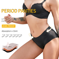 Culotte d'époque 4 couches étanche pour incontinence menstruelle culotte imperméable et respirante culotte d'époque Culotte menstruelle