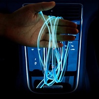 Kit de Lumière d'Ambiance de Voiture 5M, Accessoires d'Éclairage LED Intérieur Automobile, Fil Électrique Néon