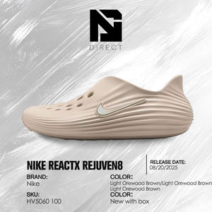 Nike Reactx Rejuven8 'light Orewood Brown' Chaussures Nike de haute qualité, pantoufles de sport d'été de créateur - Product Image 6