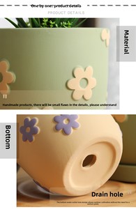 P268 Vente <span class=keywords><strong>en</strong></span> gros de petits pots de fleurs artificiels <span class=keywords><strong>en</strong></span> céramique <span class=keywords><strong>pour</strong></span> plantes succulentes - Product Image 3