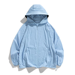 Chaqueta con Capucha Protectora Solar UPF50+ con Logotipo Personalizado, Fresca, Transpirable, para Verano, Protección UV, Ropa de Pesca para Parejas Masculinas - Product Image 4