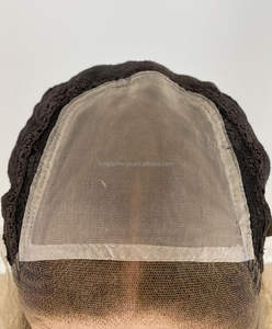 Perruque avec <span class=keywords><strong>frange</strong></span> pour femmes, <span class=keywords><strong>cheveux</strong></span> humains européens vierges, couleur marron foncé, dentelle frontale en soie HD naturelle, faux cuir chevelu, vente en gros - Product Image 6