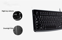 Logi Home Tech bureau USB clavier souris ensemble Original MK120 universel affaires Combo pour ordinateur portable LED rétro-éclairé souris