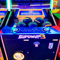 Machine d'amusement à jetons Super basket-ball pliant la simulation de tir sportif pour FEC