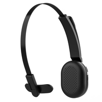 Écouteurs sans fil M104 avec microphone, bras de microphone rétractable et dissimulé, 35 heures d'autonomie en conversation, noir