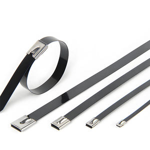 Bridas para cables de acero inoxidable, bridas con bolas de bloqueo, recubiertas de epoxi, 304, 316 - Product Image 3