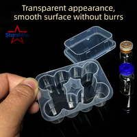 Boîte de rangement en plastique PP transparent en gros pour flacons de vaccins et de poudres lyophilisées, mini-organisateur avec impression sérigraphique