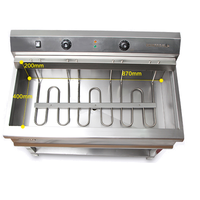 Friteuse Électrique Professionnelle Commerciale 76L à Cuve Unique pour Restaurant