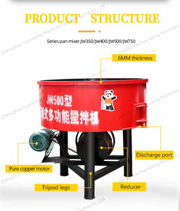 เครื่องผสมกระทะคอนกรีต Colour เครื่องผสมคอนกรีต<span class=keywords><strong>400</strong></span>กก. ปรับแต่งได้ - Product Image 4