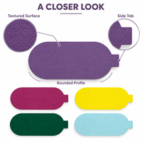 Patch hydrocolloïde ovale coloré pour comédons fermés, autocollant de soin pour le visage