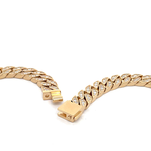 Diamondx <span class=keywords><strong>14K</strong></span> Rắn Vàng Cuba Liên Kết Chuỗi Với Vs Phòng Thí Nghiệm Kim Cương Vòng Cổ Như Một Món Quà Cho Phụ Nữ Người Đàn Ông - Product Image 3