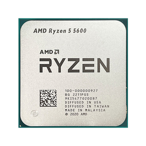 ขายดีสำหรับ 5 5600 ซีพียูใหม่ 6 คอร์ 12 เธรด 3.5GHz ความเร็วขั้นพื้นฐาน 4.4GHz 7nm AM4 แบบปลดล็อค ถาดที่ดีที่สุดใน AMD Ryzen 5 5600 6 คอร์ AMD - Product Image 1