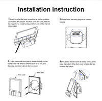 Termostato Inteligente Digital Programable Wifi Tuya para Calefacción de Habitaciones, Controlador de Temperatura para Sistemas de Calefacción por Suelo Radiante