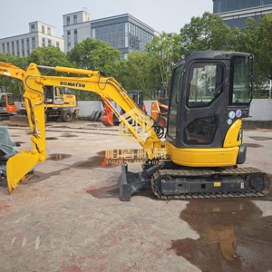 Used Original Japan Komatsu PC35MR <b>Mini</b> Excavator 3.5Ton Hydraulic Crawler Digger Second <b>Hand</b> Small Digging Machine For Sale - Product Image 1