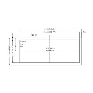 หน้าจอความสว่างสูง1920X720 10.25นิ้ว1000nits IPS LVDS อุณหภูมิกว้างจอแสดงผล TFT LCD - Product Image 1