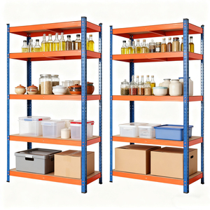 Boltless đinh tán kệ kim loại siêu thị Kệ xếp chồng kệ 5 tầng lưu trữ Kệ giá cho nhà - Product Image 1