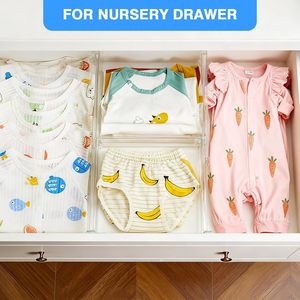 Adjustable Transparent PP Multifunction Modern <b>Drawer</b> Dividers 4" High 10.6-17" Expandable Rectangle Organizers for <b>Storage</b> - Product Image 4