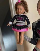Expédition rapide American Girl 2024 COMPETITIVE DOLL CHEER Outfit SET Cheerleading Dance Uniformes Cheerleader Wear