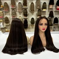 Peluca Judía de Encaje HD de Alta Densidad y Calidad Premium Lista para Enviar, Cabello Humano Virgen de un Solo Donante, Doble Trama, Cumple con las Normas Kosher para Judíos