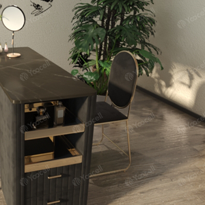 Yoocell Black <strong>Nail</strong> Salon Furniture Design Beauty Manicure Tables <strong>Nail</strong> <strong>Tech</strong> <strong>Desk</strong> and Chairs Manicure Table for Sale - Product Image 4
