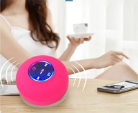 Haut-parleur de douche Bluetooth LED étanche à ventouse puissante avec radio FM et lecteur de carte TF pour intérieur et extérieur