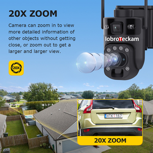 Cámara PTZ Solar 4G Iobroteckam Ubox con Doble Lente, Zoom Óptico 20X, Resistente a la Intemperie IP65, Seguimiento de Personas/Vehículos por IA, Audio Bidireccional, Visión Nocturna - Product Image 2