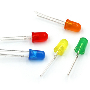 Lentille diffuse de couleur haute tension Cool Warm White Red Blue GreenYellow Red 5mm <span class=keywords><strong>12V</strong></span> LED <span class=keywords><strong>Diode</strong></span> pour lumières - Product Image 1