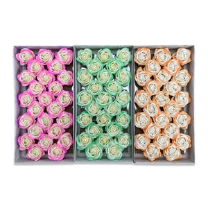Precio al por mayor de fábrica Flor eterna Planta artificial Boda Decoración del día de San Valentín 5 capas <span class=keywords><strong>Aurora</strong></span> Rose Jabón Flor - Product Image 1