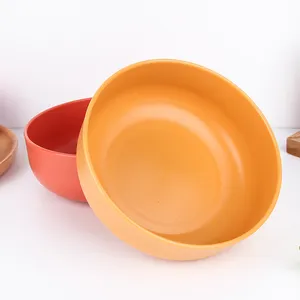 뜨거운 판매 친환경 과일 샐러드 수프 음식 그릇 전자 레인지 밀 밀짚 플라스틱 그릇