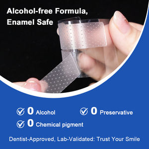 Luxsmile Meilleur ingrédient naturel de marque privée sans peroxyde <span class=keywords><strong>dentaire</strong></span> de qualité supérieure <span class=keywords><strong>3d</strong></span> Pap Bandes de <span class=keywords><strong>blanchiment</strong></span> des dents à dissolution sèche blanches - Product Image 4