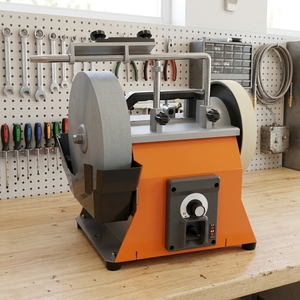 Affûteuse <span class=keywords><strong>à</strong></span> <span class=keywords><strong>eau</strong></span> puissante 180W avec moteur <span class=keywords><strong>à</strong></span> induction pour meules, couteaux, ciseaux et outils de travail du bois - Product Image 4
