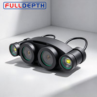 Caméra binoculaire sous-marine FULLDEPTH 100m avec vision stéréo 3040*1520, double éclairage LED, sans pilote UVC pour ROV AUV