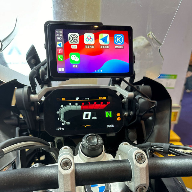 Wireless Motorcycle Carplay Screen 6'' IP68 Waterproof for BMW R1250GS R1300GS R20 RS1250 TPMS Wonderwheel Control Carplay GPS