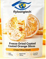 Tranches d'orange croustillantes enrobées de FD, collation de fruits en couches, saveur naturelle d'agrumes, prêtes à consommer pour la décoration de desserts, vente en gros en vrac