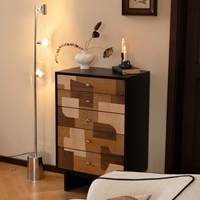 Commode à tiroirs en bois massif, commode scandinave pour chambre à coucher, armoire de rangement de luxe pour meubles de maison, meuble de bureau