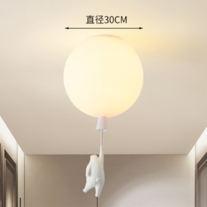 Grand View Air Balloon plafoniera cartone animato orso bambino preferito illuminazione <span class=keywords><strong>lampadario</strong></span> in vetro per corridoio negli alberghi - Product Image 4