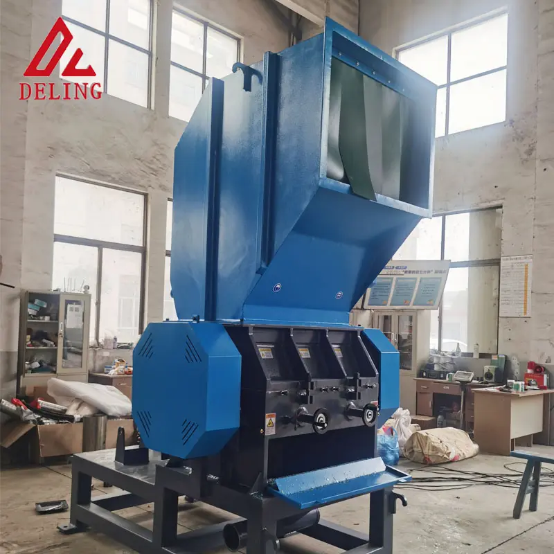 Automatic PET PP PE Plastic Crusher Double Shaft PVC Shredder with New Motor and Bearing Production Line