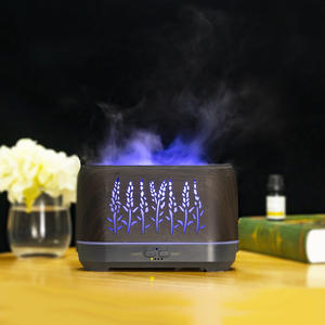 Diffuseur d'arômes flamboyants 5V USB, humidificateur ultrasonique d'huiles essentielles avec lumières colorées, design en forme d'épi de blé pour la maison et le bureau - Product Image 4