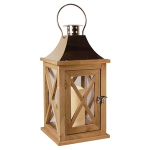 Lanterne carrée en bois faite à la main au design unique pour la décoration de Noël à la maison, utilisation en extérieur et en intérieur, lanterne à bougie de haute qualité - Product Image 5