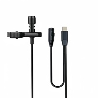 Microphone Lavalier Filaire Léger USB-C à Clip avec Prise Jack Femelle 3,5 mm et Câble de 2 m pour Téléphone, PC, Ordinateur Portable et Appareil Photo Reflex Numérique