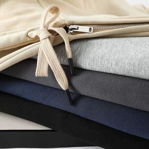 سترات بغطاء رأس بسحاب من الشركة المصنعة مخصص Gsm الفضة الثعالب ممشط من القطن بسحاب لأعلى سترات بغطاء رأس كبيرة الحجم - Product Image 3