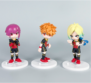 Usine 6 pc/ensemble 9.5cm Isagi Yoichi Bachira Meguru Anime figurine en plastique jouet mignon bleu <span class=keywords><strong>Prison</strong></span> figurine voiture ornement - Product Image 3